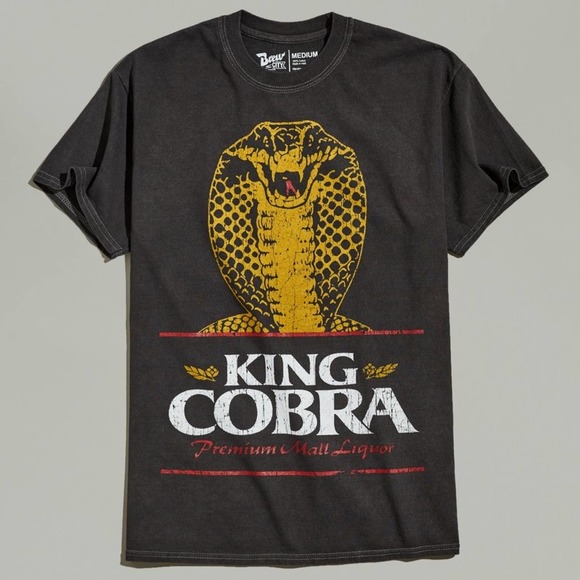 Urban Outfitters Other - NWT Urban Outfitters King Cobra Vintage Style Graphic T-shirt Unisex Carbon Grey